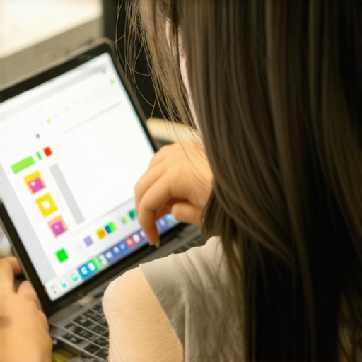 Student working on a budget laptop with notebooks and coffee