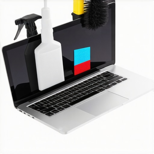 Laptop screen displaying maintenance software for regular upkeep