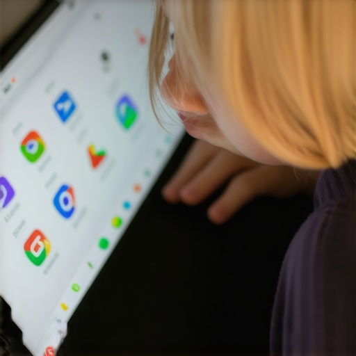 Student working on a Chromebook at a desk with educational software on the screen