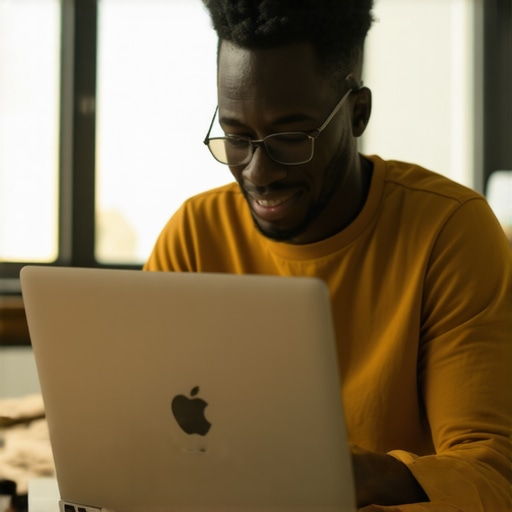 Parent and student maintaining a Chromebook with software tools in a home study environment.