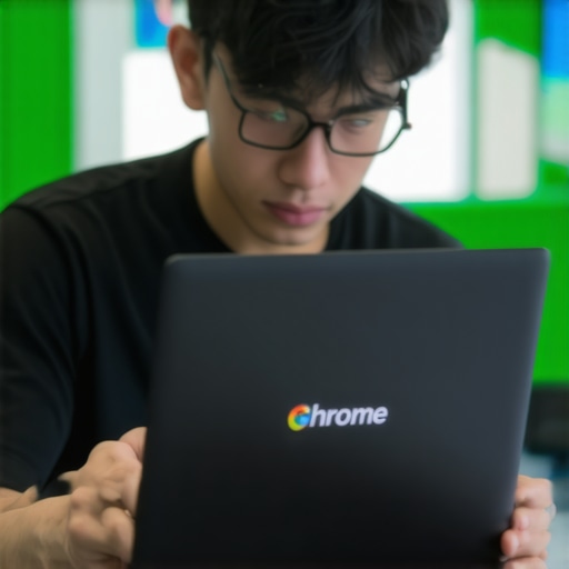 Student maintaining laptop to ensure durability and performance