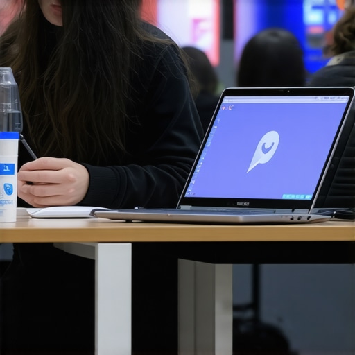 Student comparing affordable laptops and Chromebooks in store